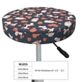 thumbnail image 4 of Rateoe Funny Dogs Pattern Round Bar Stool Seat Covers,Washable Stool Cushion Slipcover Elastic Bar Chair Covers for 12-14 Inch Chair -12 inch, 4 of 7
