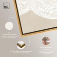 thumbnail image 4 of Alila Canvas Boho Minimalist Abstract Wall Art by Art Remedy, Gold Frame, 24" x 30", 4 of 7