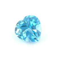 Certified Natural 1 Carat Swiss Blue Topaz Heart Shape Brilliant Cut 6x6 mm Loose Gemstone December Birthstone