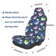 thumbnail image 3 of Fotbe Colorful Cartoon Shark Funda para Asiento de Auto con Estampado – Impermeable y Antisudor – Ajuste Universal, Lavable a Máquina, Antideslizante (1 Pieza), 3 of 5