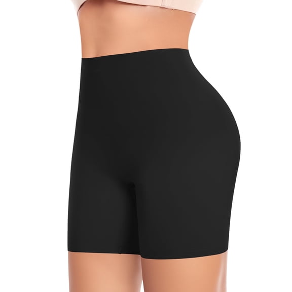 Werena Seamless Shaping Boyshorts Panties for Women Slip Shorts Under Dress Shapewear Shorts Tummy Control Underwear (Brown,S)