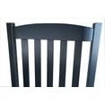 thumbnail image 3 of (2 pack) Mainstays Outdoor Wood Porch Rocking Chair, Black Color, Weather Resistant Finish, 3 of 9