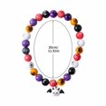 thumbnail image 2 of Halloween Dog Collar – Chunky Bead Pet Necklace, Adjustable Stainless Steel Rope (14.1"-18.1"), Spooky Chic Jewelry for Small to Medium Dogs, 2 of 7