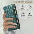 thumbnail image 4 of Allytechgroup Galaxy S24 Plus Wallet Case with Cards Holder Zipper Pocket, RFID Blocking Hand Wrist Shoulder Strap Stylish Girls Women Phone Case for Samsung Galaxy S24 Plus, Darkgreen, 4 of 9