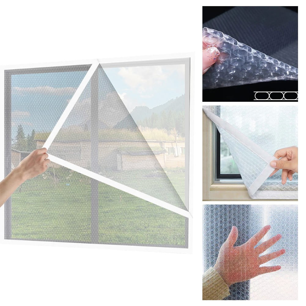 Window Insulation Film,Heat for Protection Double Thickened Bubble Wrap PVC Film
