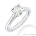 thumbnail image 2 of Round Cut Moissanite by Charles & Colvard 4-Prong Solitaire Engagement Ring in 14k White Gold, 2 of 4