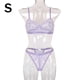 thumbnail image 1 of 2 piezas de encaje sexy conjunto de ropa interior sujetador ropa interior regalo para mujer, morado claro, S Inevent XX000054-16, 1 of 7