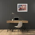 thumbnail image 3 of Jacobs, Cindy 32x25 White Modern Wood Framed Museum Art Print Titled - Patriotic Cows, 3 of 4