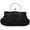 Black, variant on Women's Evening Bag Beaded Sequin Design Metal Frame Kissing Lock Satin Interior Evening Clutch