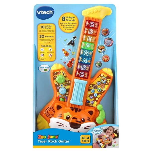 VTech Zoo Jamz Tiger Rock Guitar for Preschool Fun - Walmart