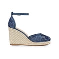 thumbnail image 3 of BLISSFUL STEP Women's Sandals Espadrille Lace Wedge Heels Platform Sandals, 3 of 8