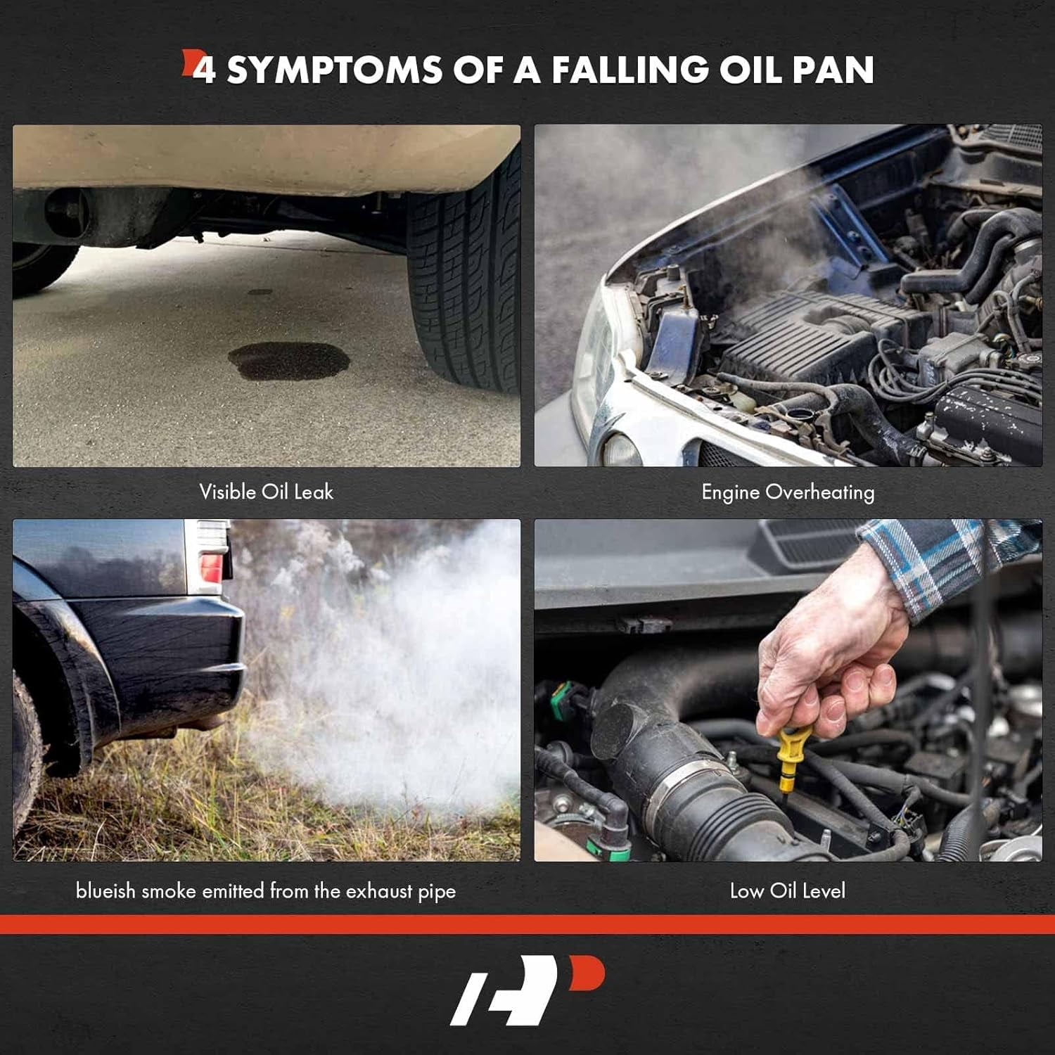 A-Premium Lower Engine Oil Pan Compatible with Suzuki Aerio 2002-2003 Esteem 1999-2002 with 18 Holes