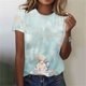 thumbnail image 5 of Tops de Ajuste Suelto para las Mujeres Sudadera de Manga Corta, Camiseta Casual Impresa para el Uso Diario de Primavera Y Otoño, 5 of 5