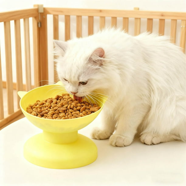 Comedero de plástico para gatos y perros, comedero para gatos y bebedero, bebedero para mascotas, come ...