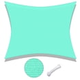thumbnail image 1 of Yescom 20x16Ft 97% UV Block Rectangle Sun Shade Sail Outdoor Patio Pool Garden Yard Lawn Carport Net Awning Pearl Aqua, 1 of 10