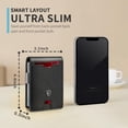 thumbnail image 3 of Billetera RUNBOX Slim con bloqueo RFID, plegable y clip para billetes, 3 of 6