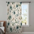 thumbnail image 3 of Watercolor Dandelion Semi Sheer Curtains Drapes for Living Room,Bedroom,French Doors Window 72 Inches Long,Spring Floral Botanical Vintage Beige Rod Pocket Chiffon Curtain Voile Drapery Panel, 3 of 8