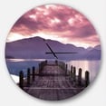 thumbnail image 1 of Designart 'Beautiful Spring Sea at Morning ' Modern wall clock, 1 of 6