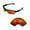 Fire Red Mirror Coated - Polarized, variant on Walleva Black Polarized Replacement Lenses for Oakley Quarter Jacket Sunglasses