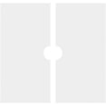 thumbnail image 4 of 14"OD x 2"ID x 4 3/4"C x 1"P Embry Architectural Grade PVC Contemporary Ceiling Medallion, Two Piece, 4 of 11