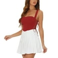 thumbnail image 4 of INSPIRE CHIC Women's Sleeveless Bustier Corset Lace-up Clubwear Party Crop Top XS Red, 4 of 6