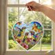 thumbnail image 4 of Acrylic Heart-shaped Puzzle Wind Chime Pendant 94-Piece Puzzle Porch Garden Wind Chime, 4 of 9