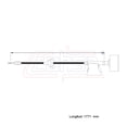 thumbnail image 2 of Cable Chicote Liberador De Cofre Compatible Con Nissan D21 Pick Up 2.4L 1994 1995 1996 1997 1998 1999 2000 2001 2002 2003 2004 2005 2006 2007 2008 CAHSA Cable Chicote Acelerador, 2 of 6
