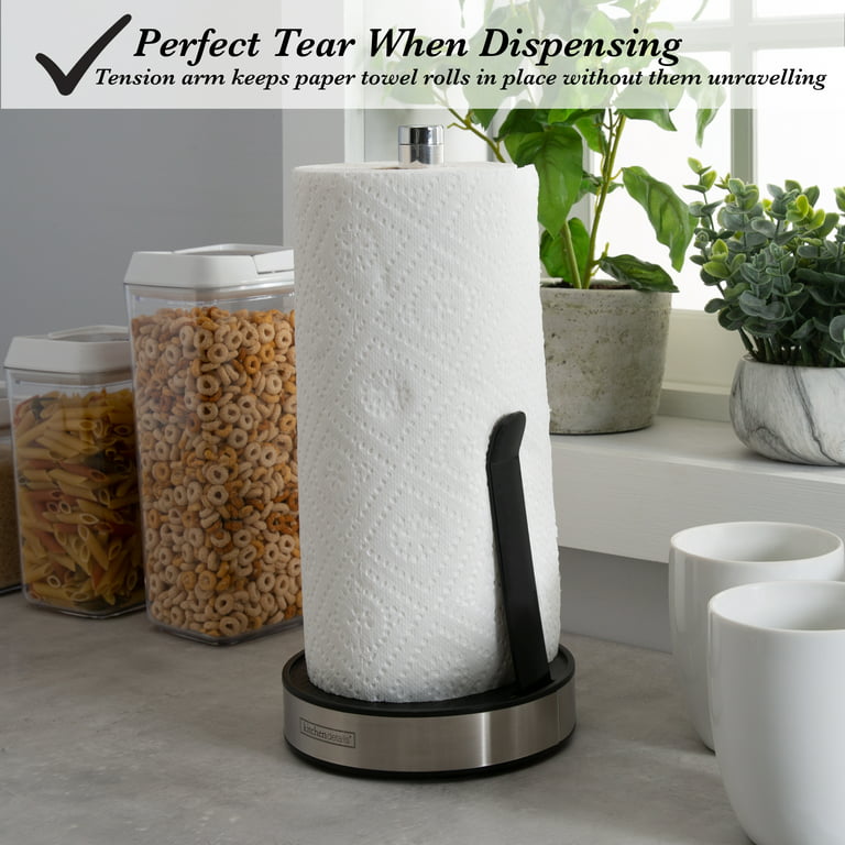 Simple Human Paper Towel Holder Tension Arm Kitchen Dispenser