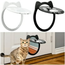 LAMIRO Cat Door for Interior Doors, Cat Puppy Door with Lockable Safe Magnetic Flap Door, Indoor and Outdoor Cat Door for Small, Medium, Large Cats