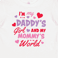 thumbnail image 4 of Inktastic Valentine's Day I'm My Daddy's Girl and My Mommy's World Girls Baby T-Shirt, 4 of 5
