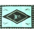 thumbnail image 1 of Ahgly Company Indoor Rectangle Persian Light Blue Traditional Area Rugs, 7' x 10', 1 of 4