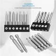 thumbnail image 1 of Destornillador de forma especial, apto para uso con cola hexagonal, lado opuesto, diámetro del mango de 6,35 mm, interfaz para reparación de electrodomésticos, taladro eléctrico, accesorios para, 1 of 1