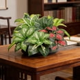thumbnail image 6 of Artificial Ferns | Ngxiha Faux Greenery Plants, Plastic Greenery for Indoor & Outdoor Decor, Uv Resistant, Faux Plants Bushes for Outdoor Patio Garden Front Porch Yard Decor - New Style Aglaonema, 6 of 9