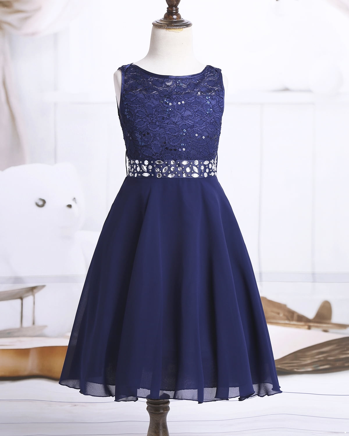 navy lace dress size 14 Navy Floral Lace Button Down Mini Dress with Belt