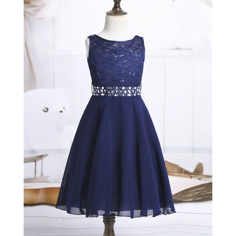 YONGHS Flower Girls Dress Wedding Bridesmaid Evening Formal Lace Gown 2-16 Navy Blue 14 - Walmart.com YONGHS Flower Girls Dress Wedding Bridesmaid Evening Formal Lace Gown 2-16 Navy Blue 14 - Walmart.com