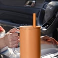 thumbnail image 7 of Tomorotec 15-Pack 12" Reusable Silicone Drinking Straws Fit for Stanley Tumblers 20oz, 30oz, 40oz with 2 Cleaning Brushes, BPA-Free Food-Grade Vibrant Colors Flexible Straws for Family Use (Flamingo), 7 of 7