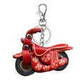 thumbnail image 2 of Mini Motorcycle Keychain, Cowhide Leather and Metal Personalized Hanging Decoration, Novelty Gift, Trendy Key Holder for Men, Motorbike Fans and Collectors, 2 of 6
