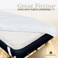 thumbnail image 7 of London Linens 3-Pc Massage Table Sheets Set Table Cover, Fitted Sheet & Face Rest Cover, White, 7 of 7