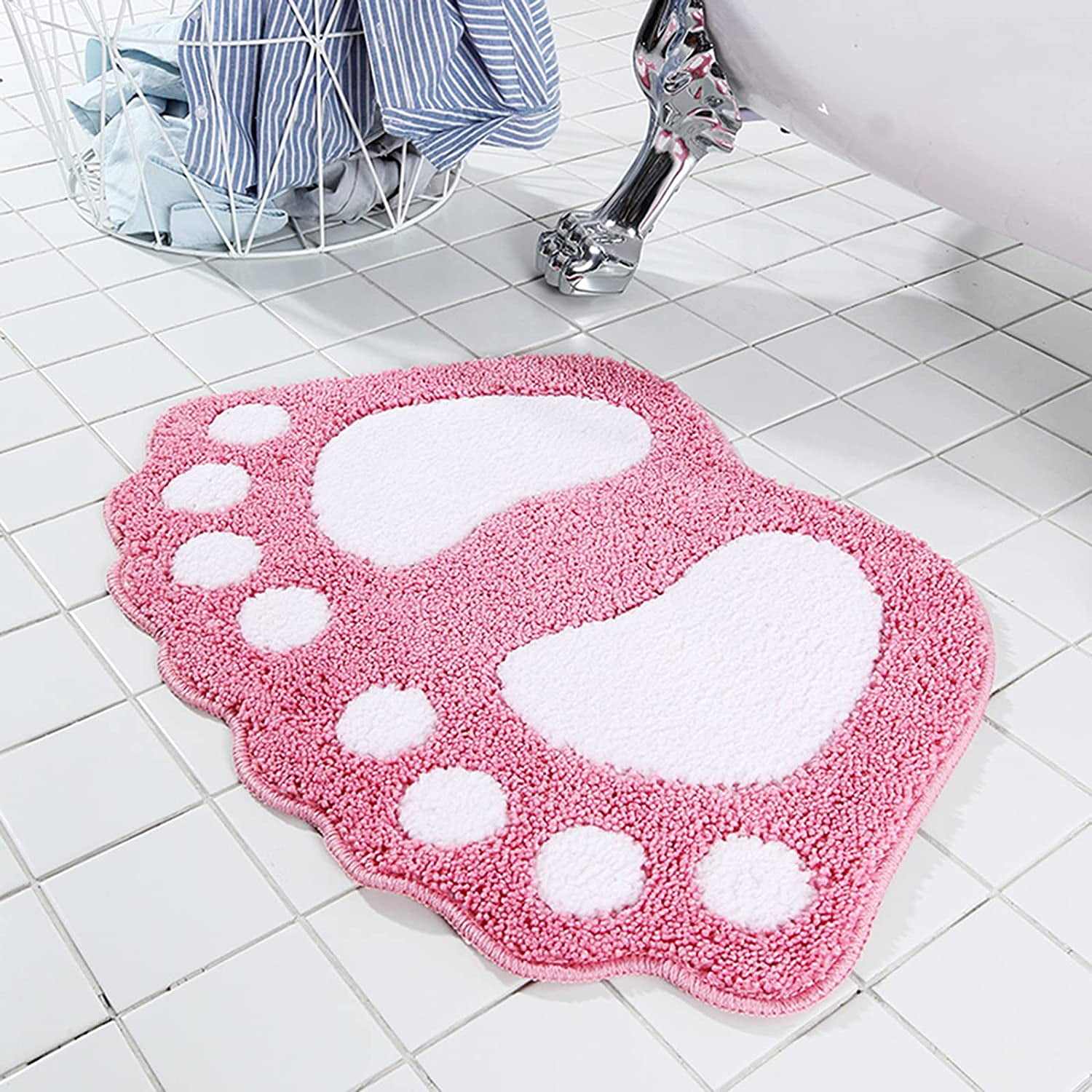 CJUAN Bathroom Rugs Mats Water Absorbent NonSlip Mat for Bathroom