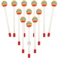 thumbnail image 4 of CIMAXIC Bâtons de Tambour 12 Pcs Bâtons de Tambour Sucette Instrument de Percussion pour Enfants, 8.07"X1.38"X0.35 Pouces, 4 of 4