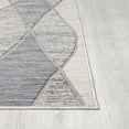 thumbnail image 4 of LR Home Gayle 5' x 7' Blue/Ivory Geometric Performance Indoor/Outdoor Area Rug, 4 of 8