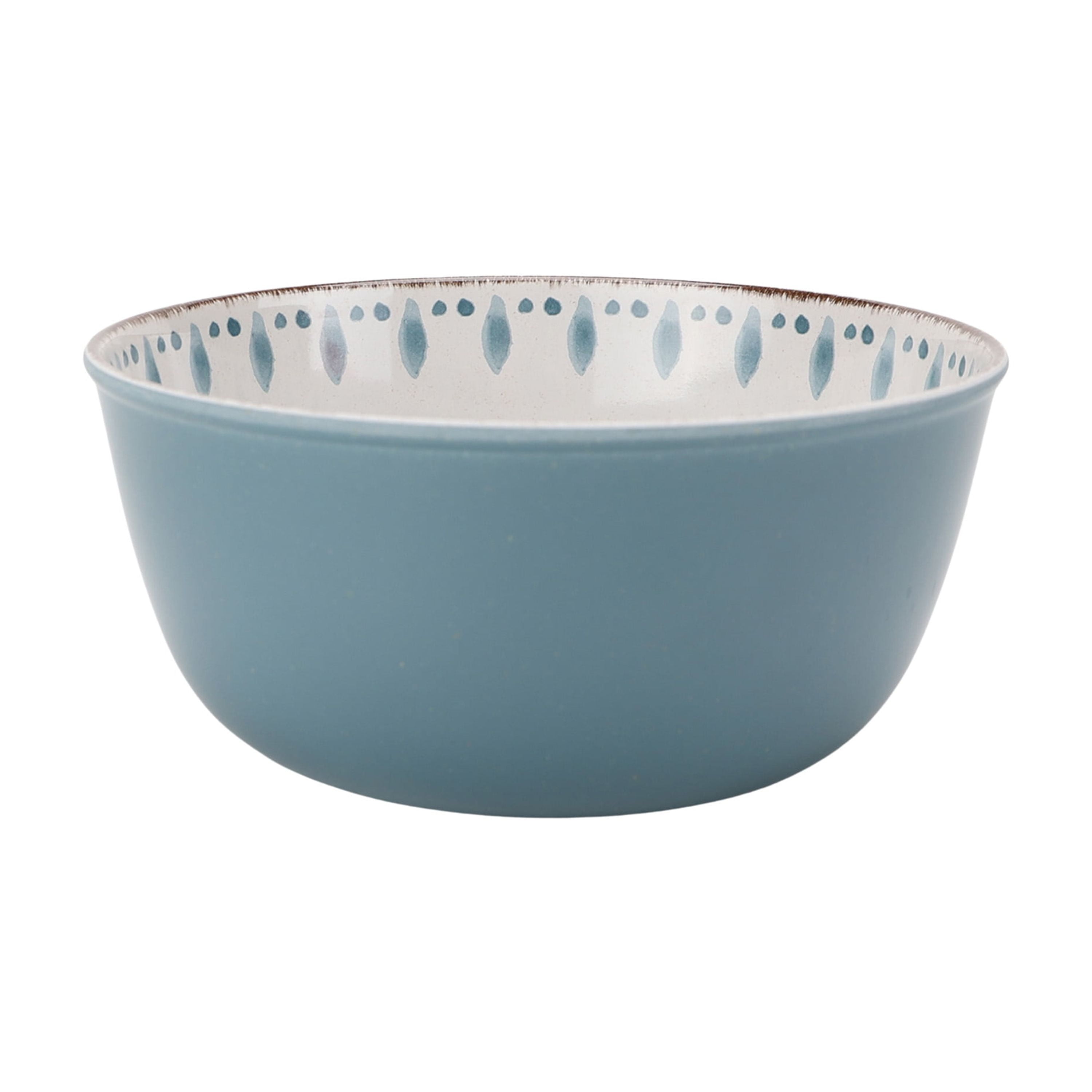 Better Homes & Gardens Bamboo Melamine Cereal Bowl, Blue