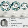 thumbnail image 4 of Designart "Seaside Leaf Symphony III" Tropical Round Mirror Wall Decor Tropical - Large Green Round Bathroom Mirror - Round Mirror - 29" x 29", 4 of 6