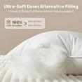 thumbnail image 5 of Ultra Soft Hotel Collection Luxury Bed Pillows - 100% Cotton Cover Standard Size Set of 2 Down Alternative Pillow Bedding Fluffy Pillow for Back, Stomach or Side Sleepers, 5 of 6