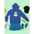 thumbnail image 3 of Little Frog Taking Bubble Bath Hoodie Juniors -Image by Shutterstock,  Large, 3 of 4