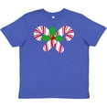 thumbnail image 3 of Inktastic Candy Canes and Holly Christmas Youth T-Shirt, 3 of 5