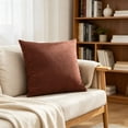 thumbnail image 5 of Dvumao Solid Color Velvet Pillow Cover, Sofa Cushion Cover for Living Room and Bedroom, Hidden Zipper, Machine Washable, 5 of 6