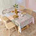 thumbnail image 2 of Pioneer Flower Floral Print Pattern Rectangle Tablecloth 60"x120",Waterproof Polyester Rectangle Table Cloth, Wipeable Spillproof Polyester Tablecloth for Dining, Camping, Indoor and Outdoor, 2 of 6