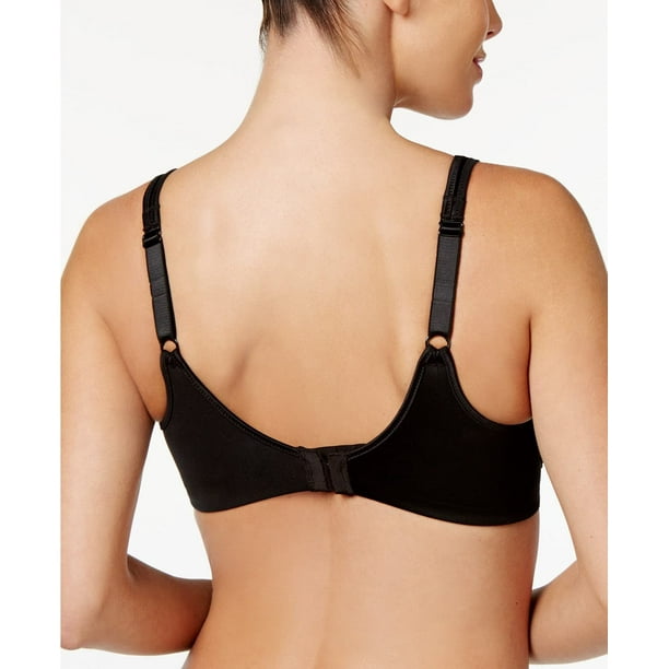 Bali Womens Passion for Comfort Side Smoothing Minimizer Bra, 38DDD,  Black/Soft 