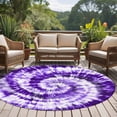 thumbnail image 4 of Purple Ombre Round Area Rug 8Ft Washable Large Circle Rugs for Living Room Dorm, Modern Abstract Tie Dye Painting Art Non-Slip Carpet Floor Mats Indoor Outdoor Carpet Runner Aesthetic Home Decor, 4 of 8